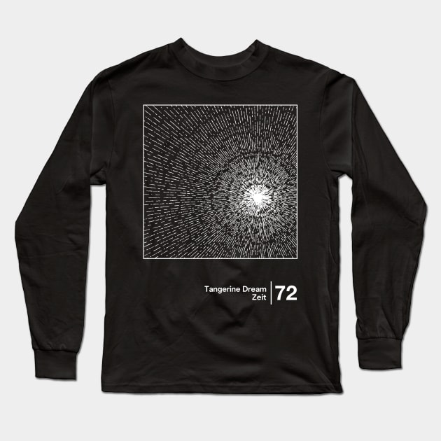 Zeit / Minimalist Style Graphic Design Long Sleeve T-Shirt by saudade